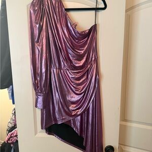 Elliatt Shimmering Purple Long Sleeve Dress